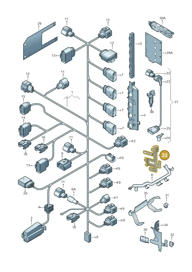 1K0971858AT — Volkswagen Scirocco 2.0 (2008-2014) diagram 474971150, position 33