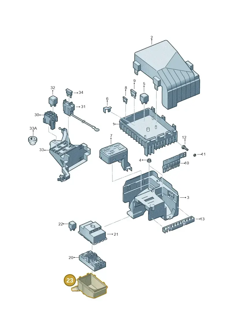 1K0971910B — Volkswagen Sharan BlueMotion (2015-2022) diagram 863937000, position 23