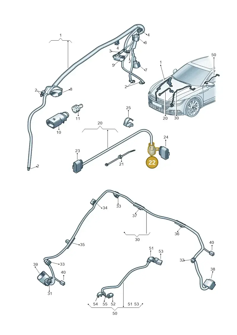 1K0971921B — Volkswagen Arteon (2017-2025) diagram 828971880, position 22