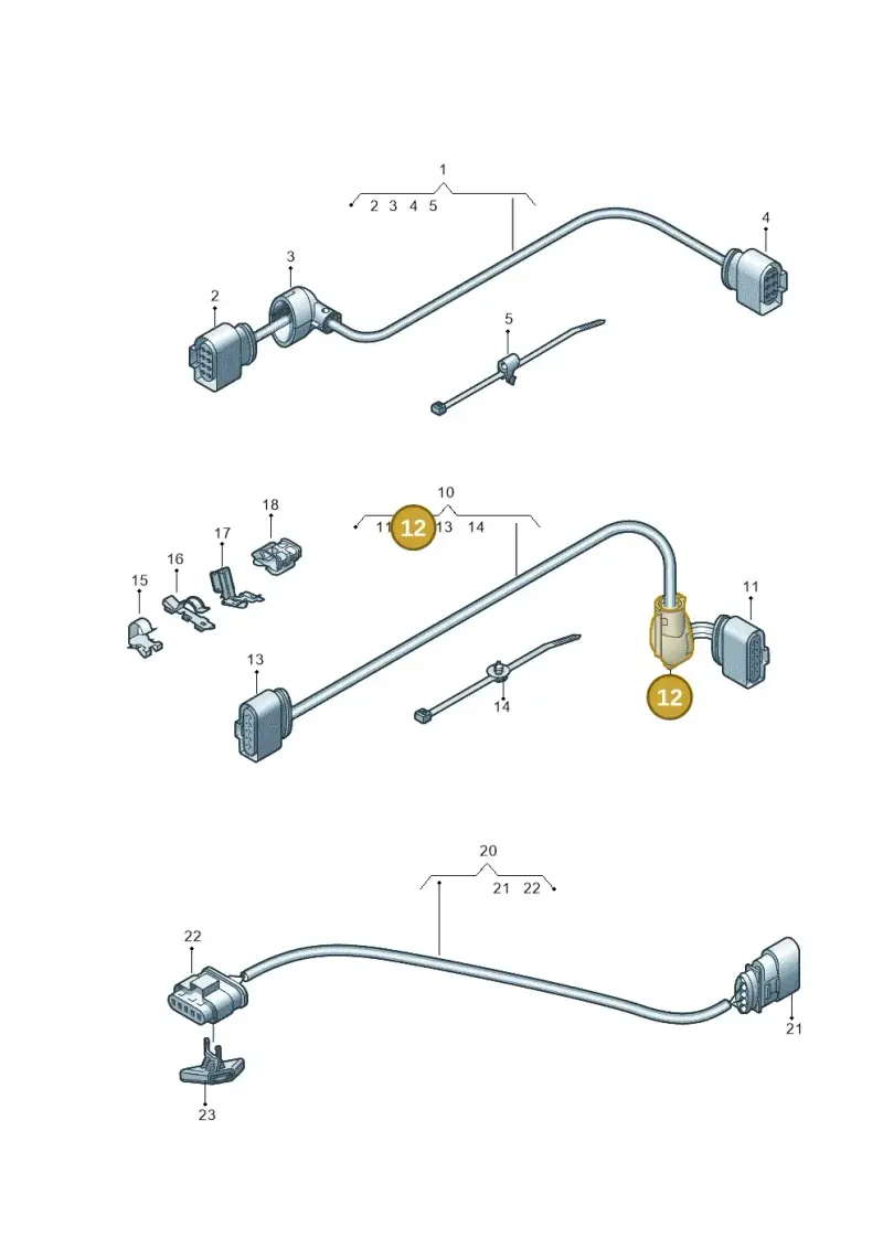1K0971921B — Audi Q2 (2016-2025) diagram 850972550, position 12