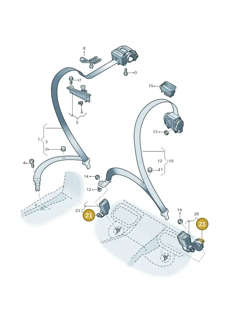 1K0971992 — Audi RS6 Avant (2019-2025) diagram 537857700, position 21