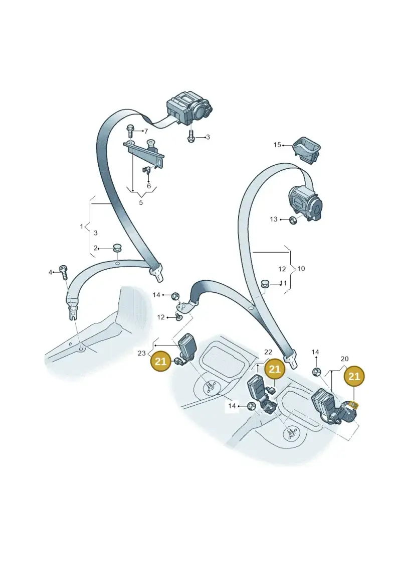 1K0971992 — Audi RS7 Sportback (2019-2025) diagram 538857700, position 21