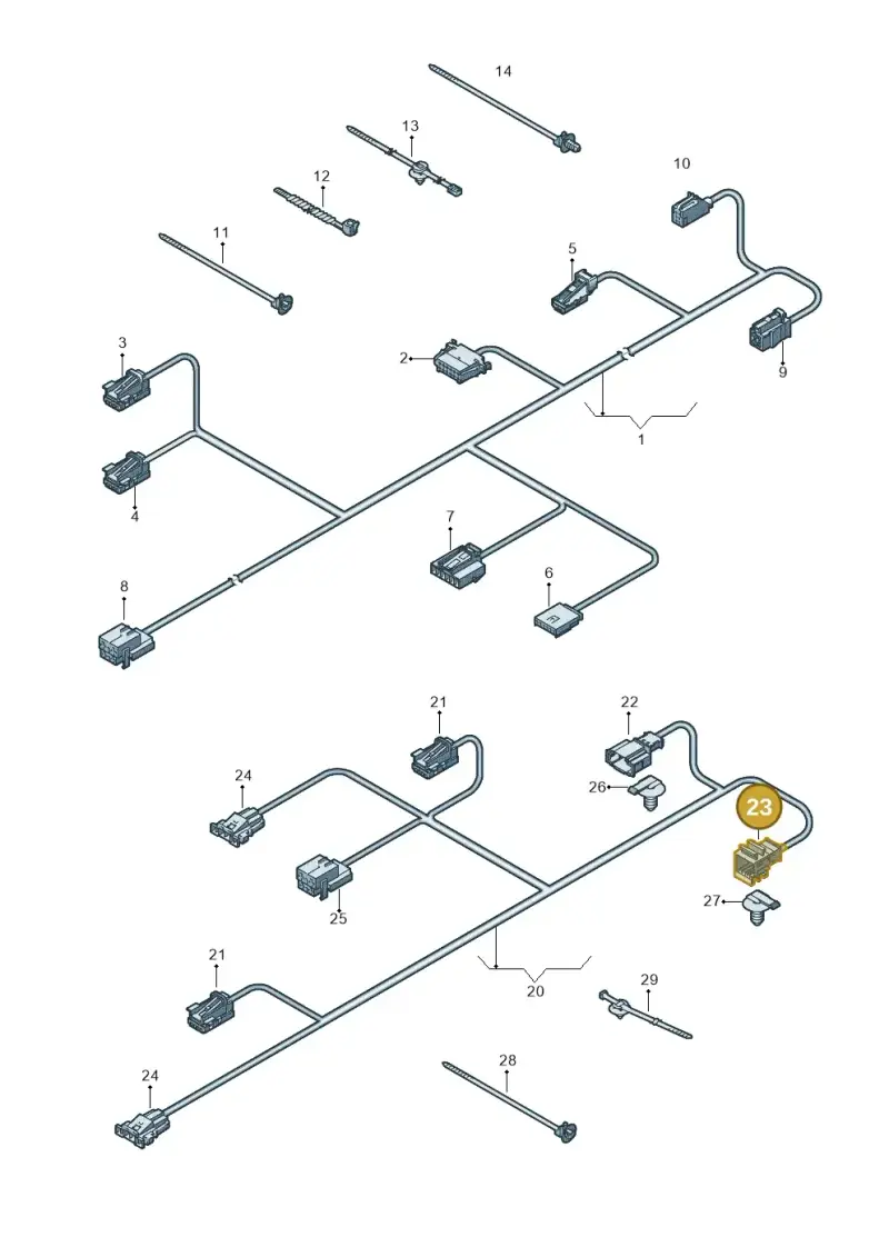 1K0971992A — Audi Q7 (2015-2025) diagram 859972250, position 23
