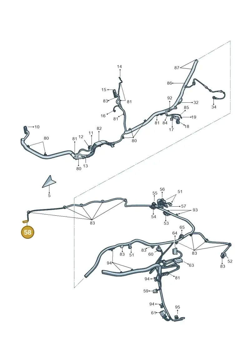 1K0972703 — Skoda Superb (2013-2015) diagram 632971980, position 58