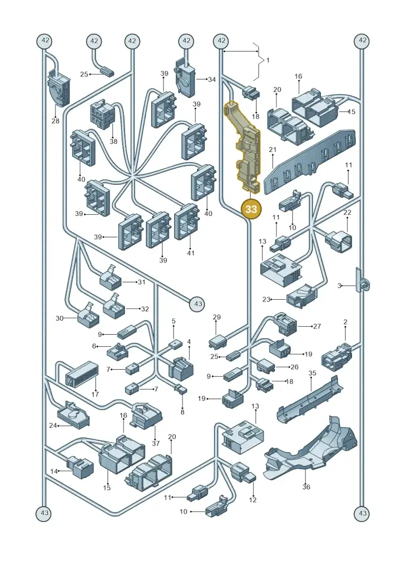 1K0972723A — Volkswagen New beetle (2011-2016) diagram 715971830, position 33