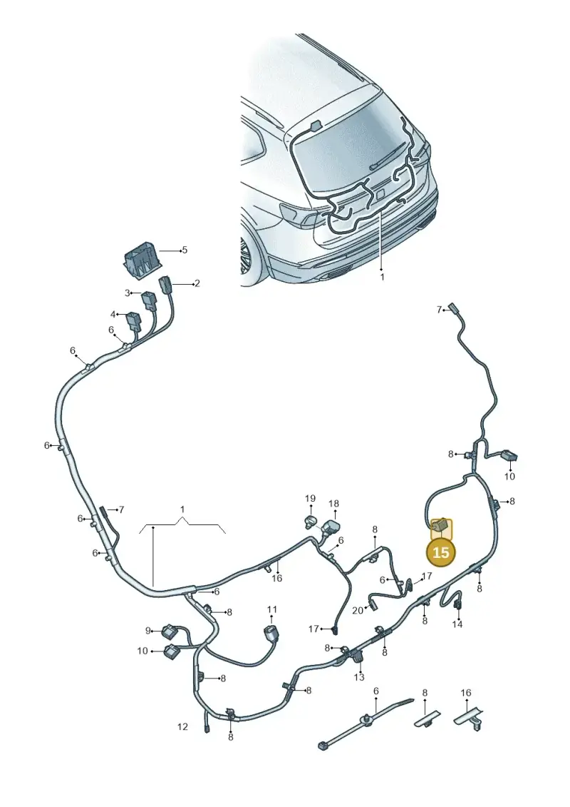 1K0972752 — SEAT Tarraco (2018-2024) diagram 591972082, position 15