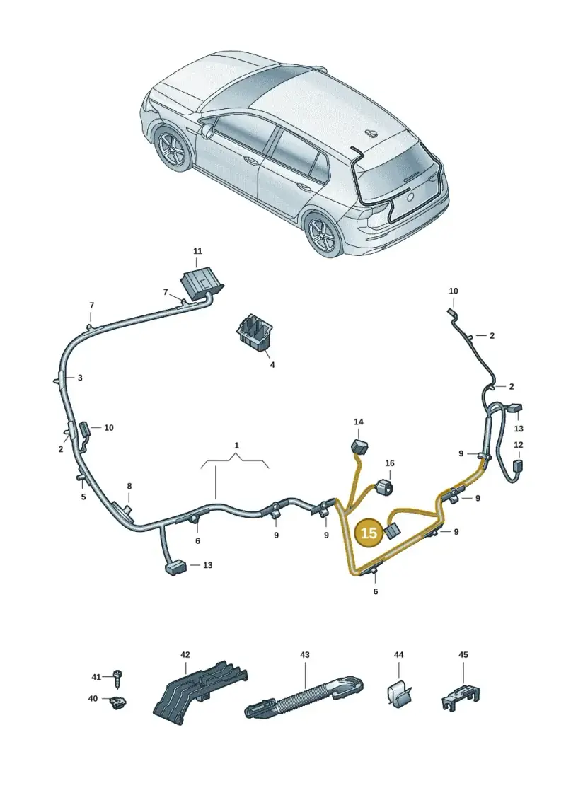 1K0972752 — Skoda Octavia (2019-2022) diagram 5h0972094, position 15