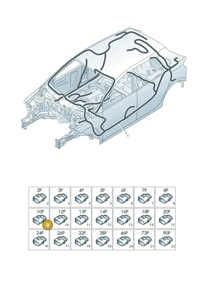 1K0972776 — Volkswagen Polo 1.0 BlueMotion (2017-2024) diagram 837971810, position 9
