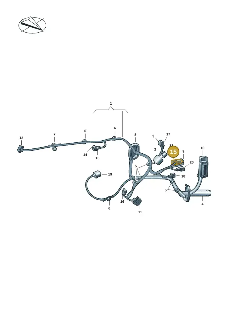 1K0972923 — Volkswagen Multivan (2021-) diagram 7t0972300, position 15