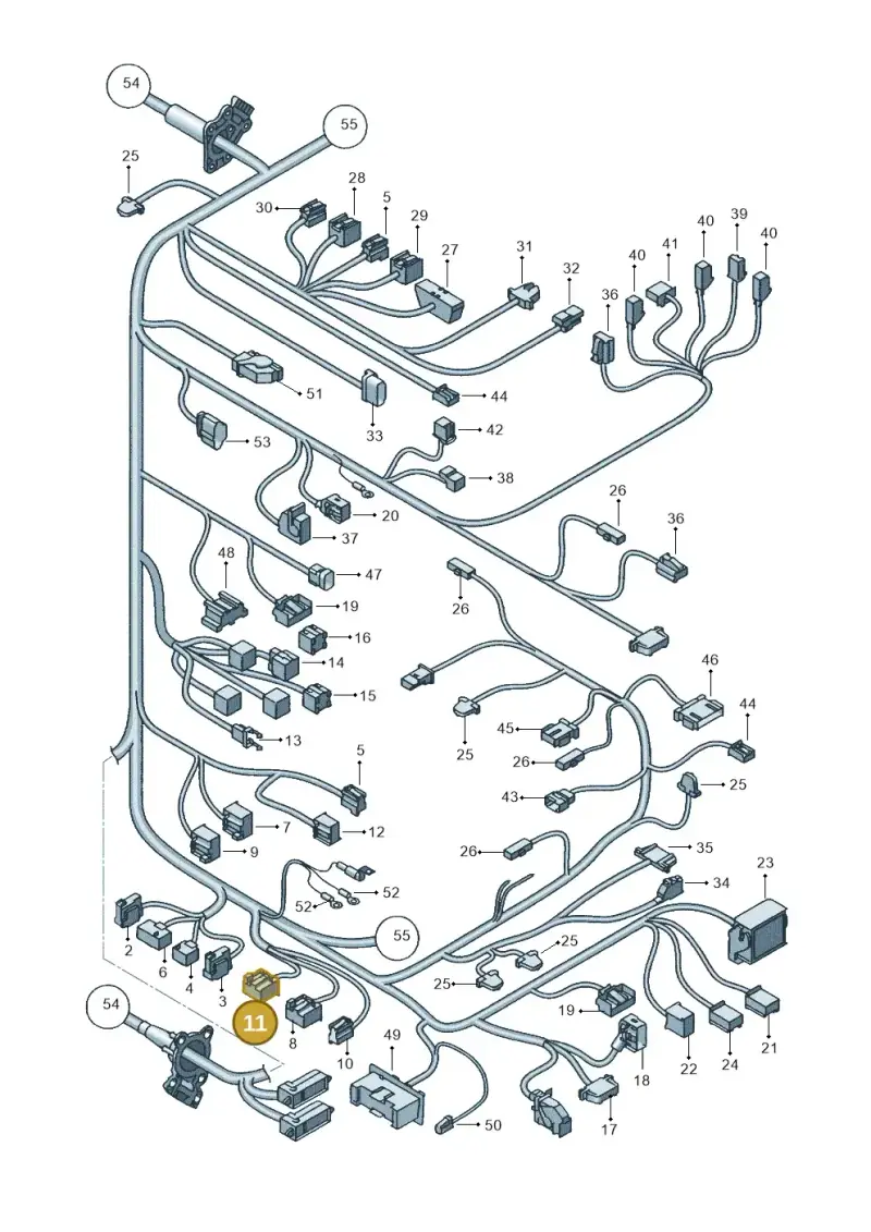 1K0972925A — SEAT Altea XL (2013-) diagram 418971840, position 11