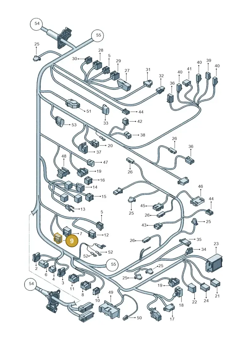 1K0972925 — SEAT Altea XL (2013-) diagram 418971840, position 9