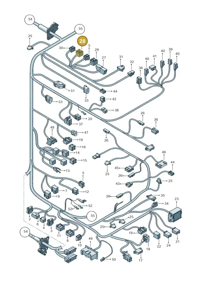 1K0972930A — SEAT Altea XL (2013-) diagram 418971840, position 28