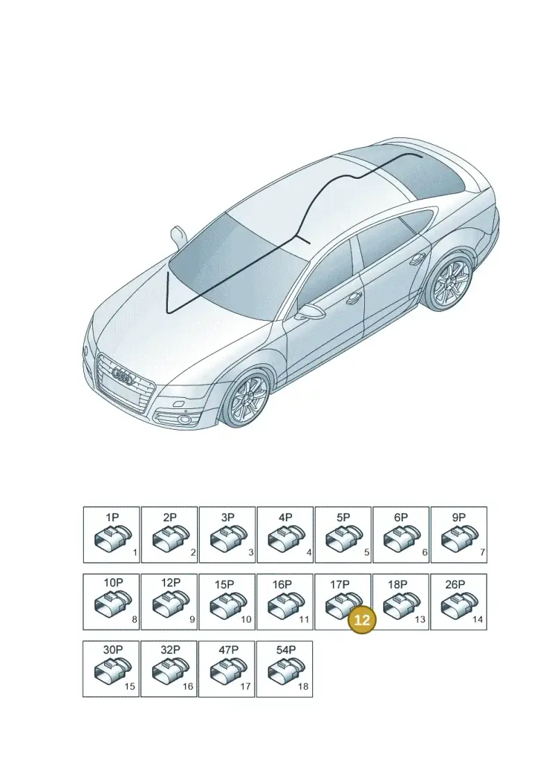 1K0972930A — Audi RS7 Sportback (2013-2018) diagram 765971850, position 12