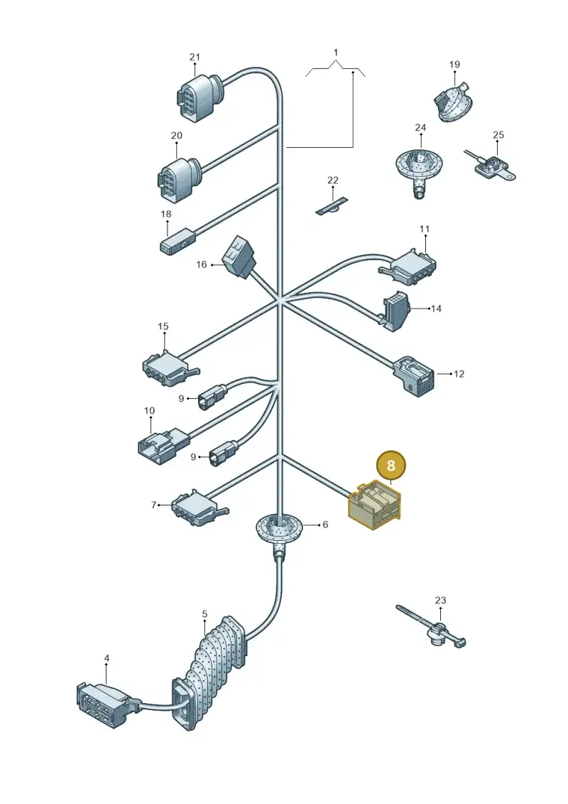 1K0972961 — Volkswagen Amarok twin cab (2022-) diagram 683972330, position 8
