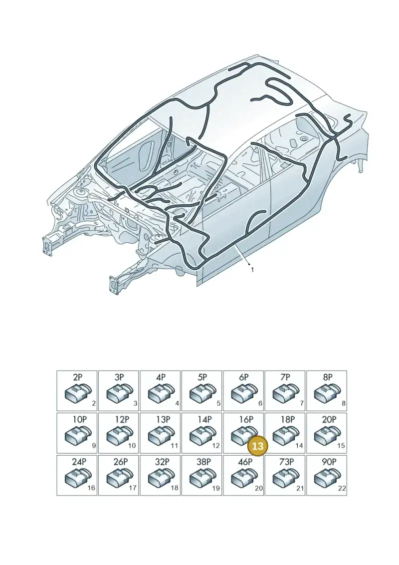 1K0972961 — Volkswagen Polo 1.0 BlueMotion (2017-2024) diagram 837971810, position 13