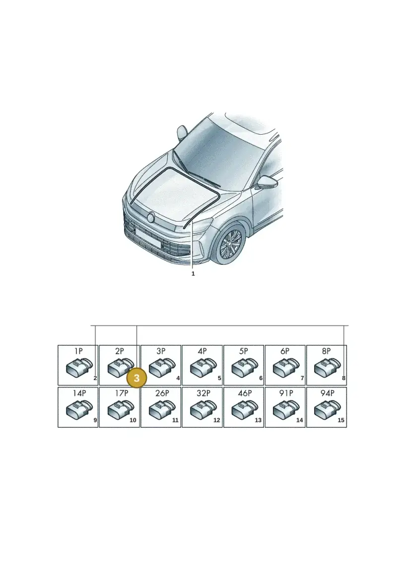 1K0973202 — Volkswagen Tiguan 2.0 (2023-) diagram 57x971800, position 3