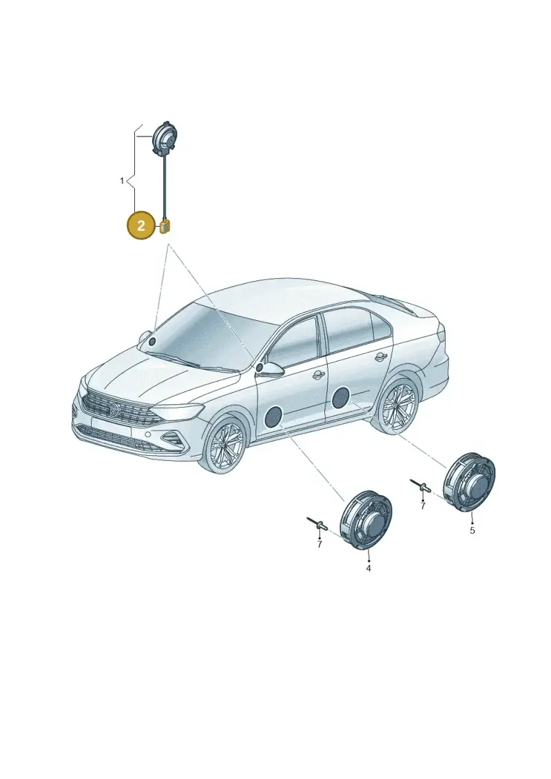1K0973333 — Volkswagen Polo 1.6 (2020-2022) diagram 62x035035, position 2