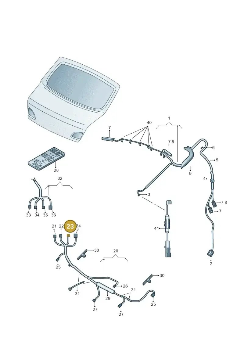 1K0973333 — Skoda Superb (2013-2015) diagram 632972500, position 23