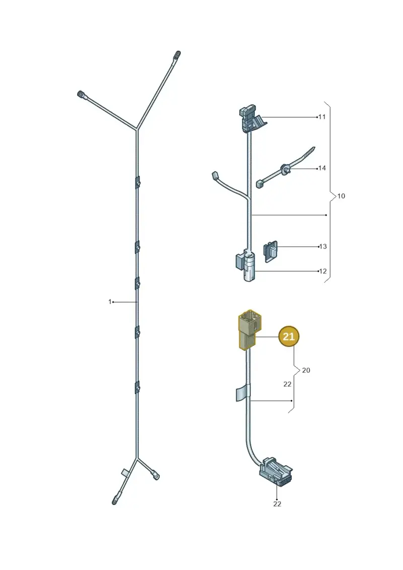 1K0973333 — Audi A8 (2013-2018) diagram 696972750, position 21