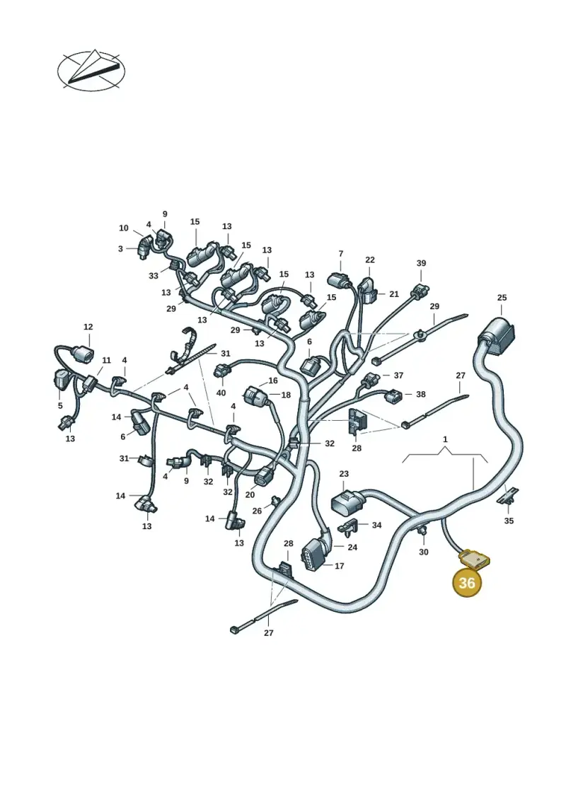 1K0973804 — Volkswagen Multivan (2021-) diagram 7t0971200, position 36