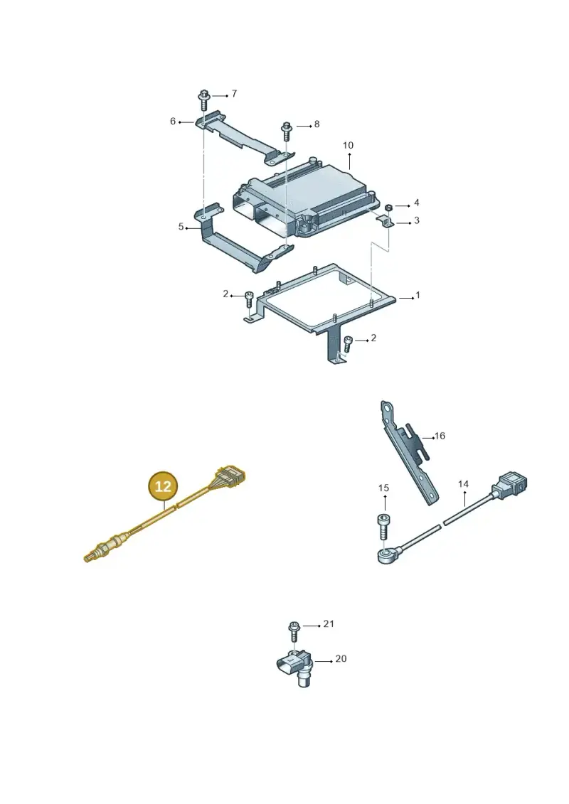 1K0998262E — Audi R8 qu. 5.2 (2012-2015) diagram 618906000, position 12