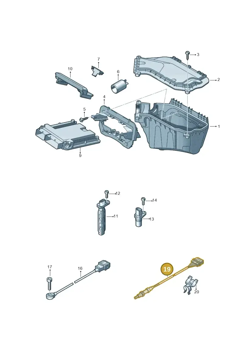 1K0998262L — Audi Q5 qu. 2.0 TDI (2012-2017) diagram 751906000, position 19