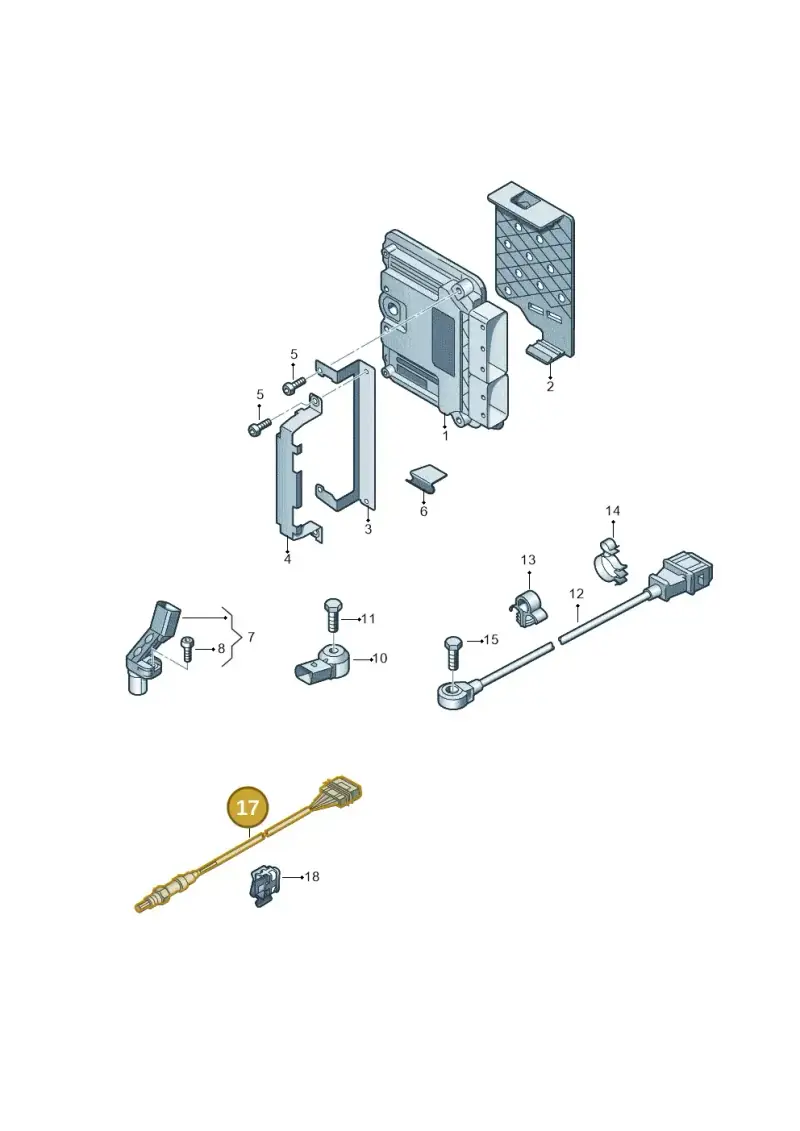 1K0998262S — Audi A1 Sportback (2010-2015) diagram 708906000, position 17
