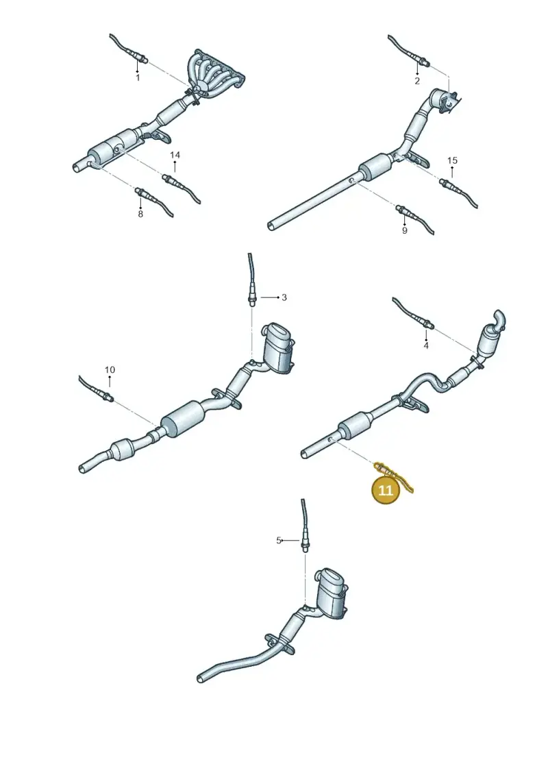 1K0998262S — Volkswagen Jetta (2013-2014) diagram 715906100, position 11