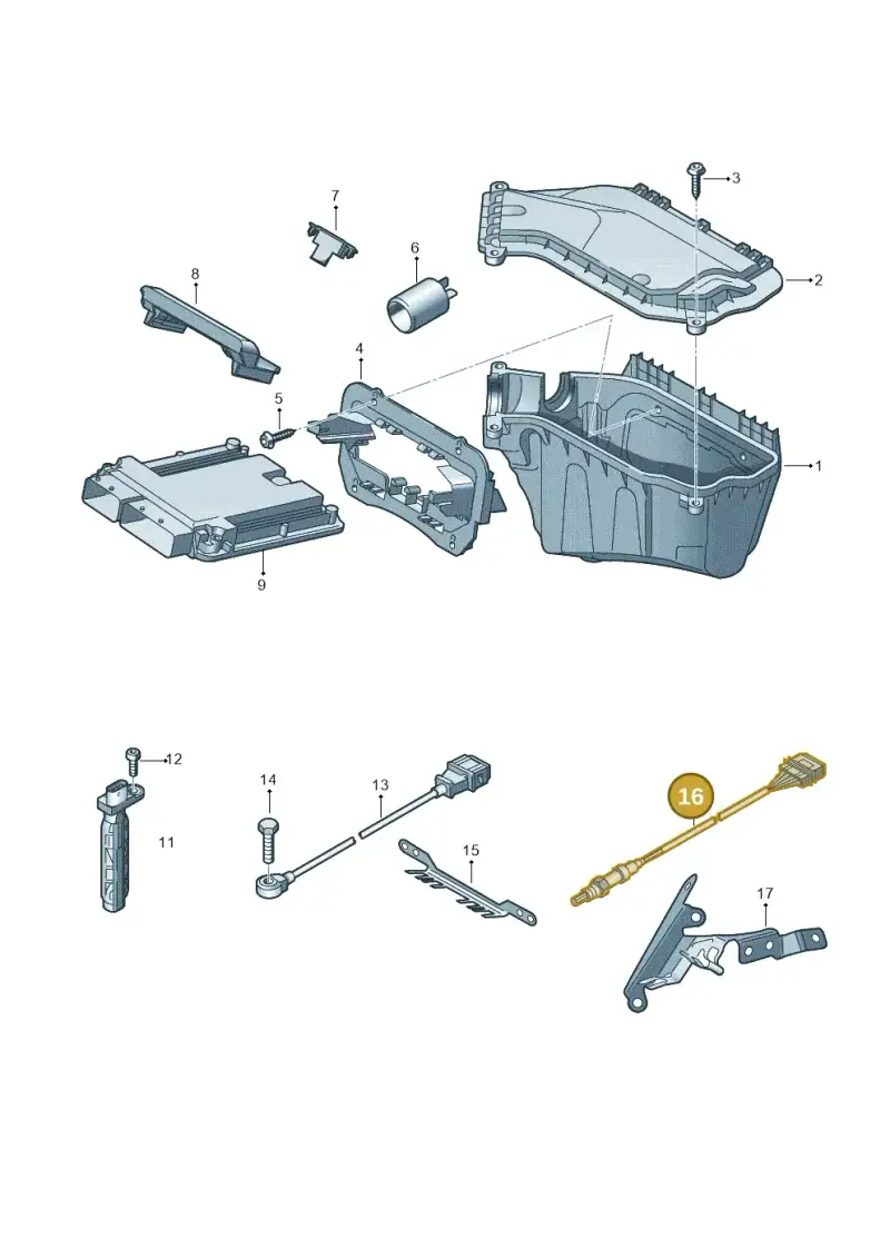 1K0998262S — Audi RS4 Av. qu. 4.2 (2012-2015) diagram 750906000, position 16