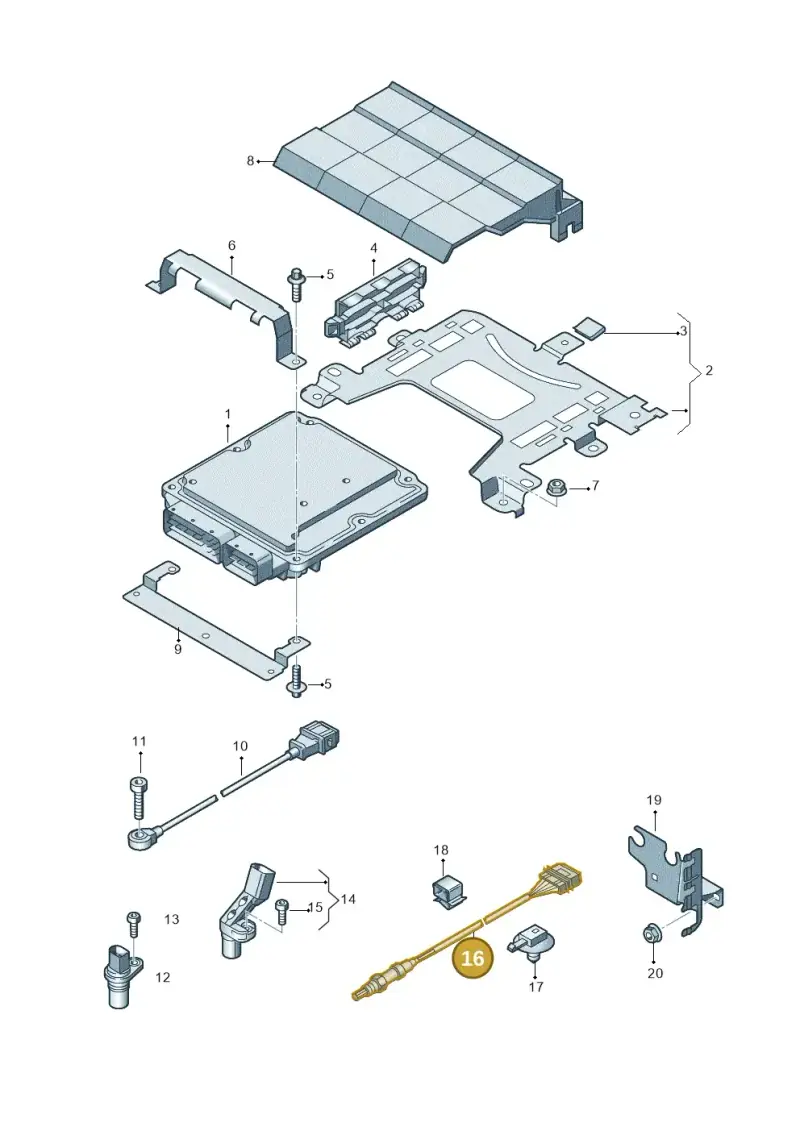 1K0998262T — Audi Q3 (2014-2019) diagram 855906000, position 16
