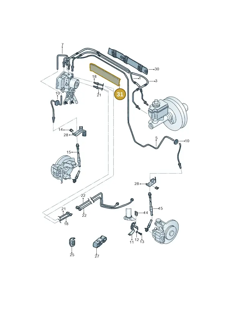 1K1611732F — Volkswagen Beetle (2016-2019) diagram 789611021, position 31