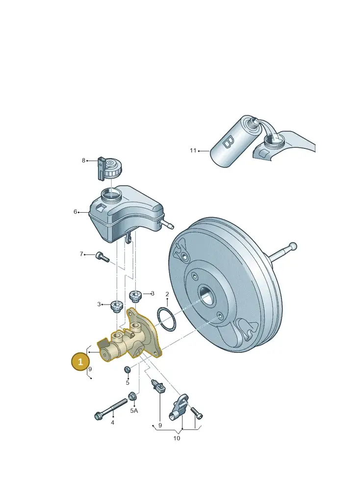 1K1614019AG — Volkswagen Beetle (2016-2019) diagram 460611100, position 1
