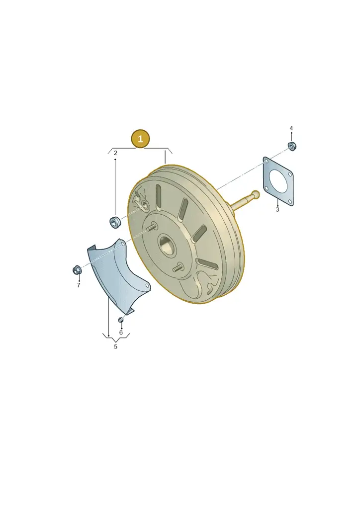 1K1614106BL — Volkswagen Beetle (2016-2019) diagram 689612000, position 1
