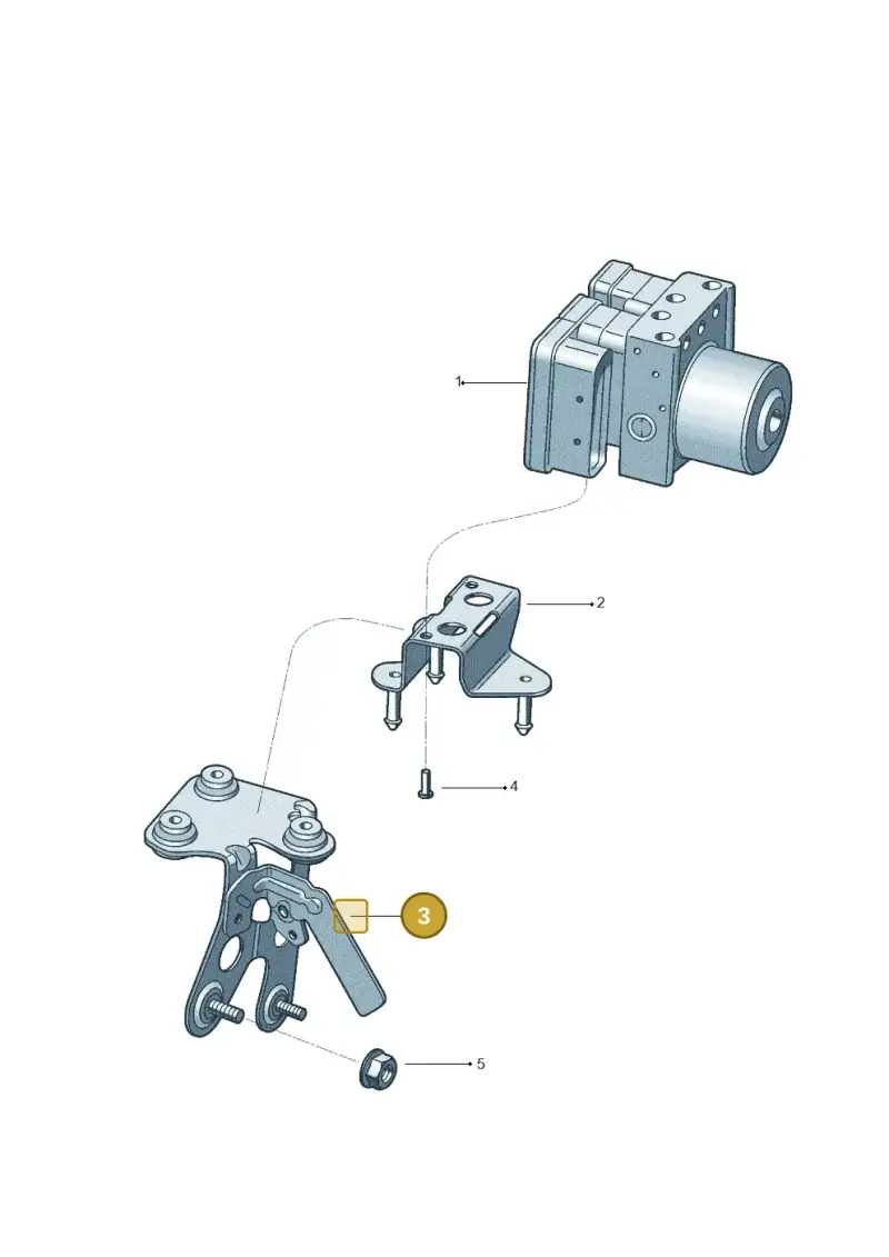 1K1614235B — Volkswagen Jetta 2.0 (2015-2015) diagram 880614100, position 3