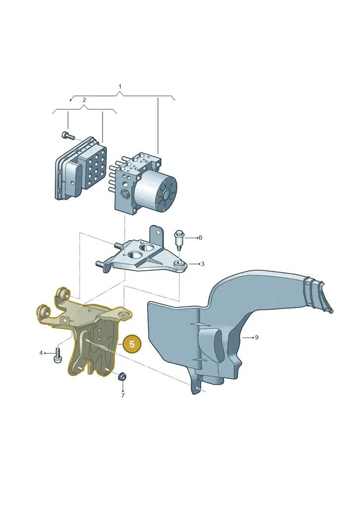 1K1614235G — Volkswagen Caddy kombi (2015-2020) diagram 866614000, position 5