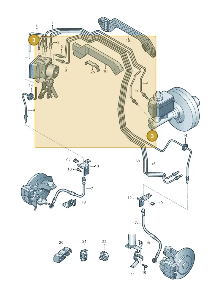 1K1614723H — Volkswagen Scirocco 2.0 (2014-2017) diagram 694611200, position 3