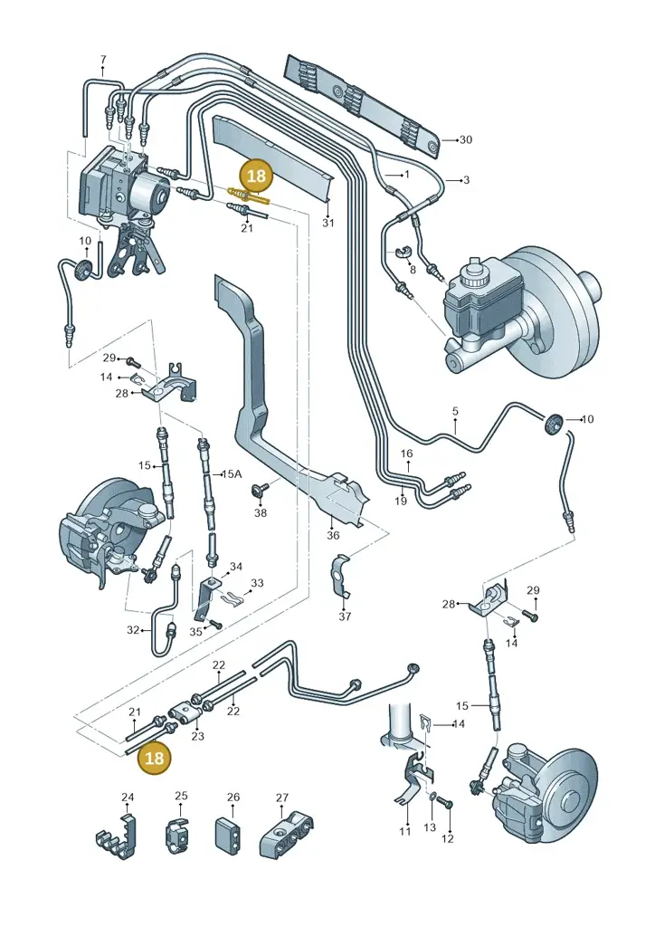 1K1614725C — Volkswagen Jetta variant (2009-2014) diagram 412611200, position 18