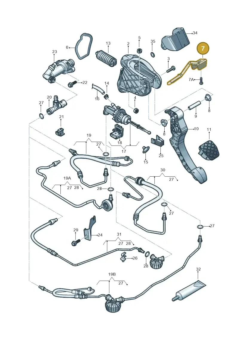 1K1721913L — Volkswagen Beetle (2016-2019) diagram 789721025, position 7