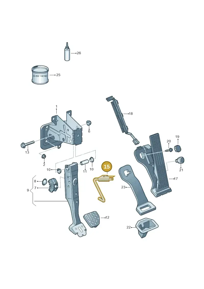 1K1721913L — Volkswagen Beetle (2016-2019) diagram 615721600, position 15