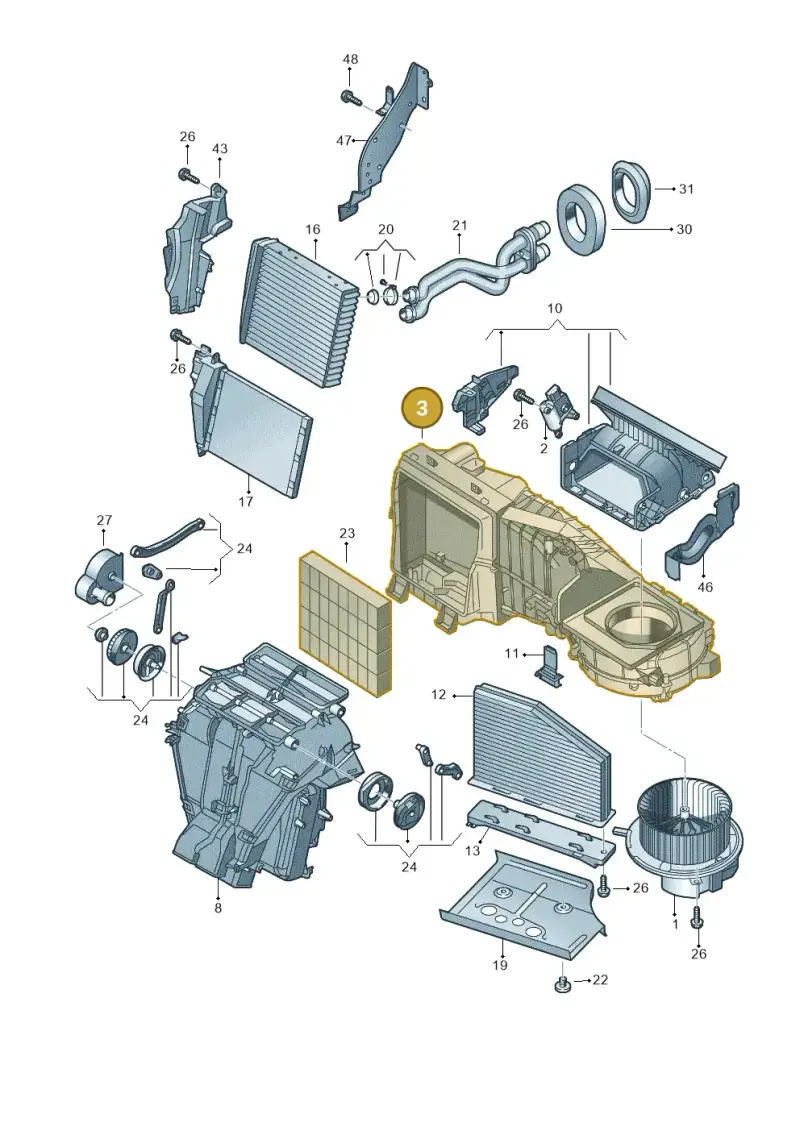 1K1819007 — Volkswagen Caddy kombi (2015-2020) diagram 409819200, position 3