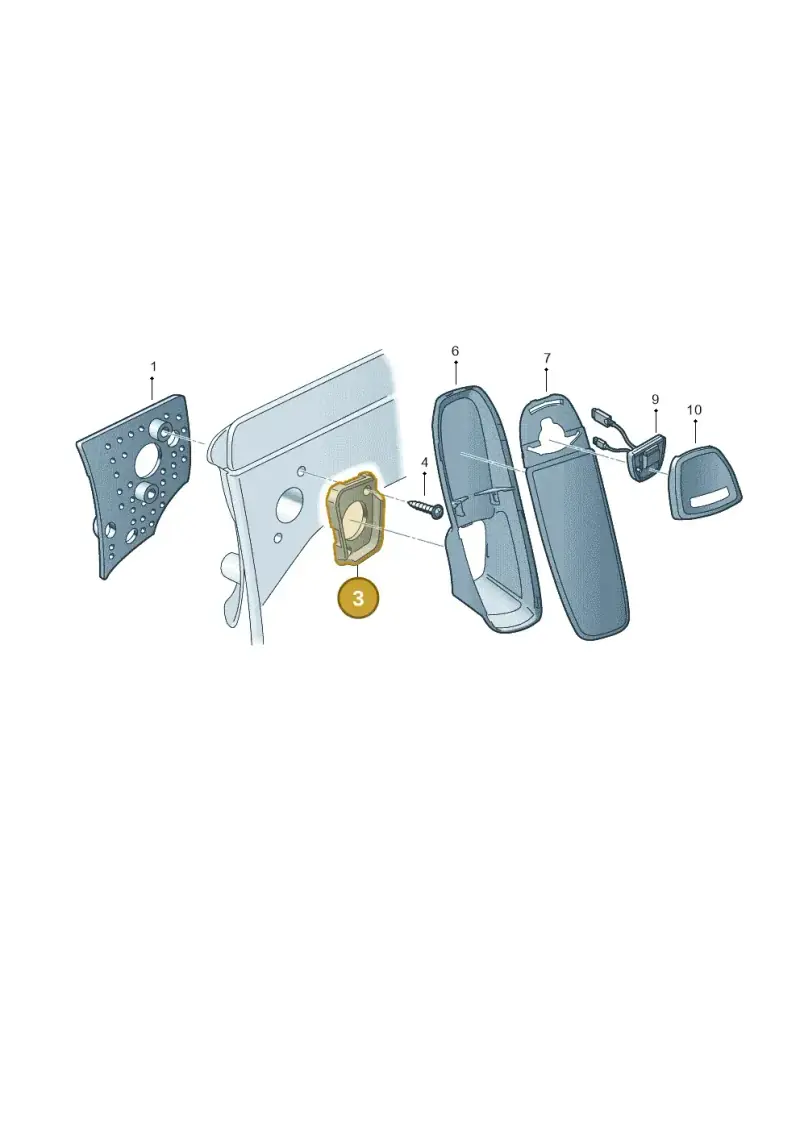 1K1857371C — Volkswagen Jetta Vagon            08> (2008-) diagram 420857150, position 3