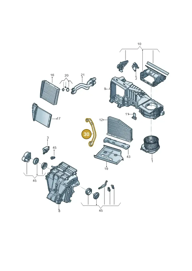 1K2260113D — Volkswagen Beetle (2016-2019) diagram 801819200, position 30