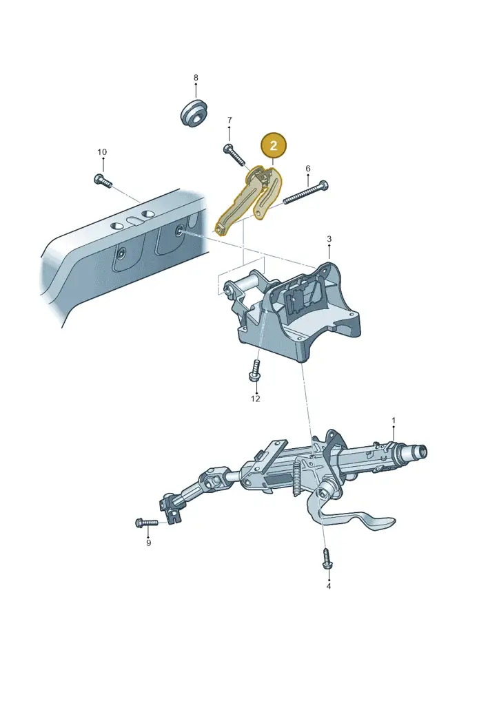1K2419293K — Skoda Yeti (2013-2017) diagram 632419300, position 2