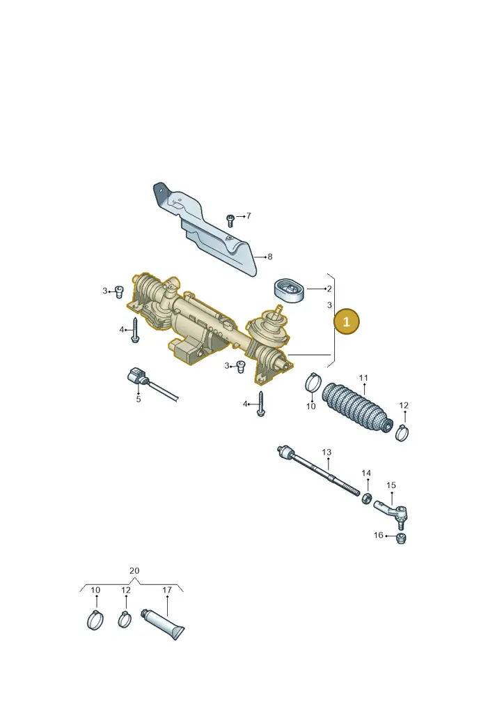 1K2423055KX — Volkswagen Caddy (2015-2020) diagram 866423350, position 1