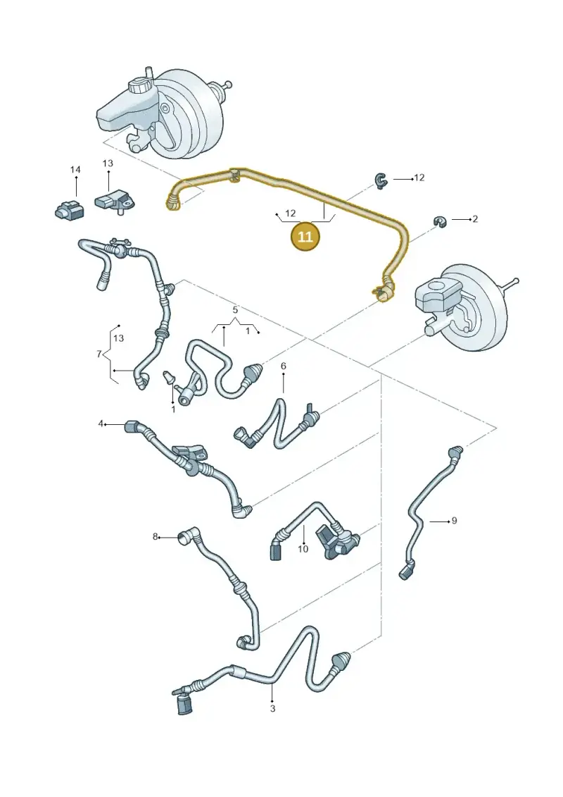 1K2612041K — Volkswagen Beetle (2016-2019) diagram 715611700, position 11