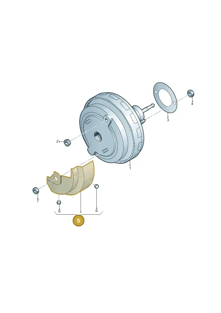 1K2612163B — Volkswagen Caddy kombi (2015-2020) diagram 689612100, position 5