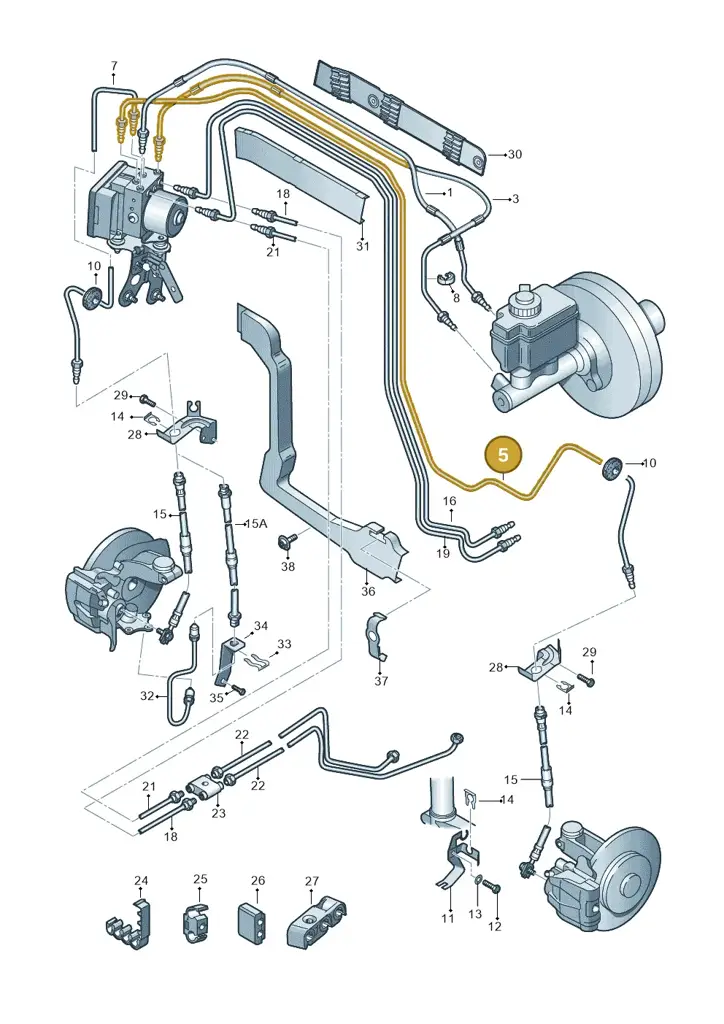 1K2614723C — SEAT Altea XL (2013-) diagram 412611200, position 5