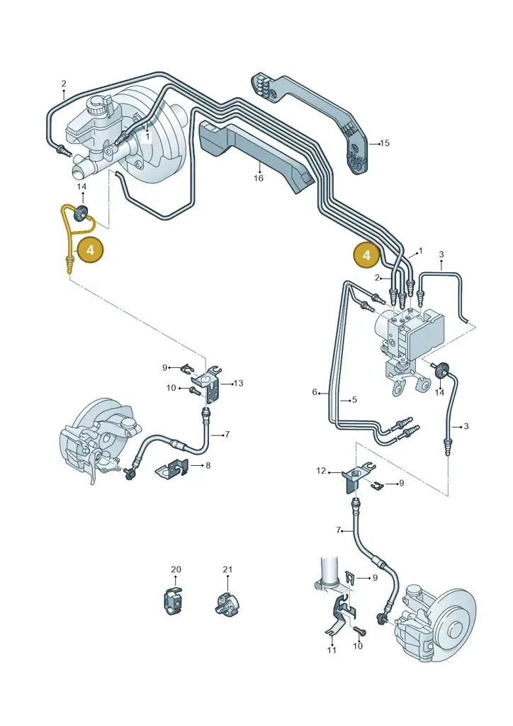 1K2614724M — Volkswagen Scirocco 2.0 (2014-2017) diagram 694611250, position 4