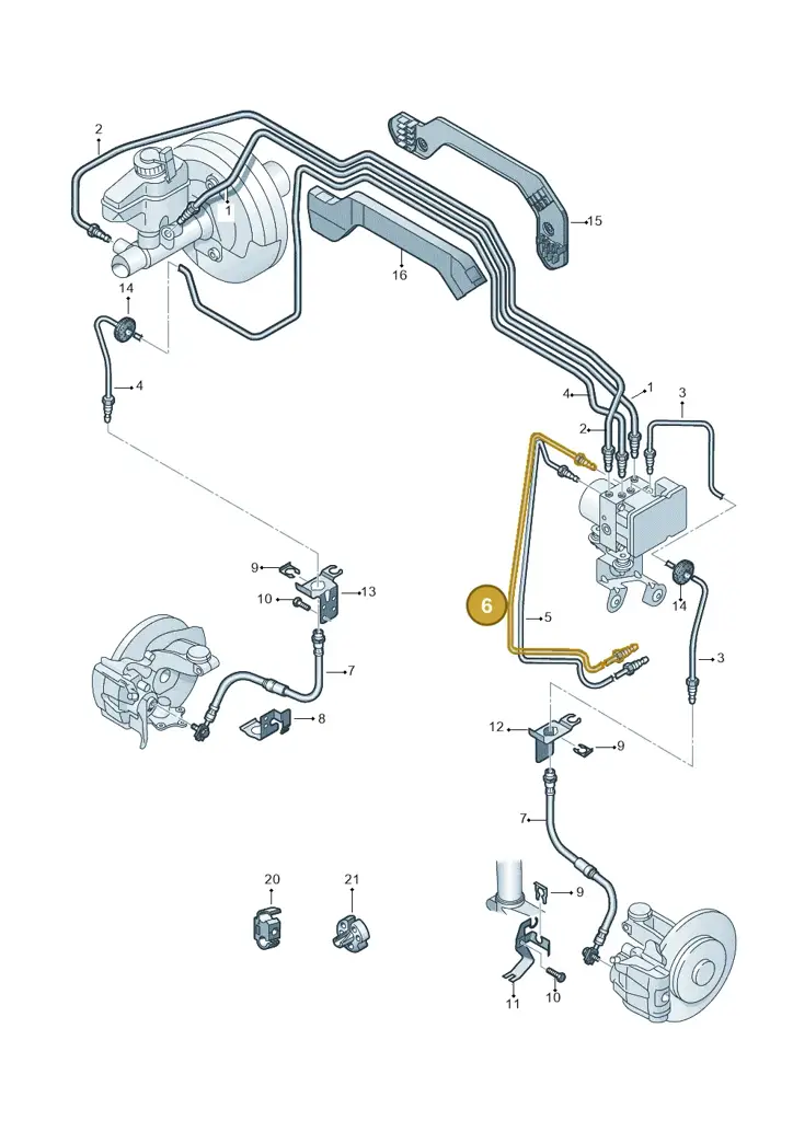 1K2614726D — Volkswagen Scirocco 2.0 (2014-2017) diagram 694611250, position 6