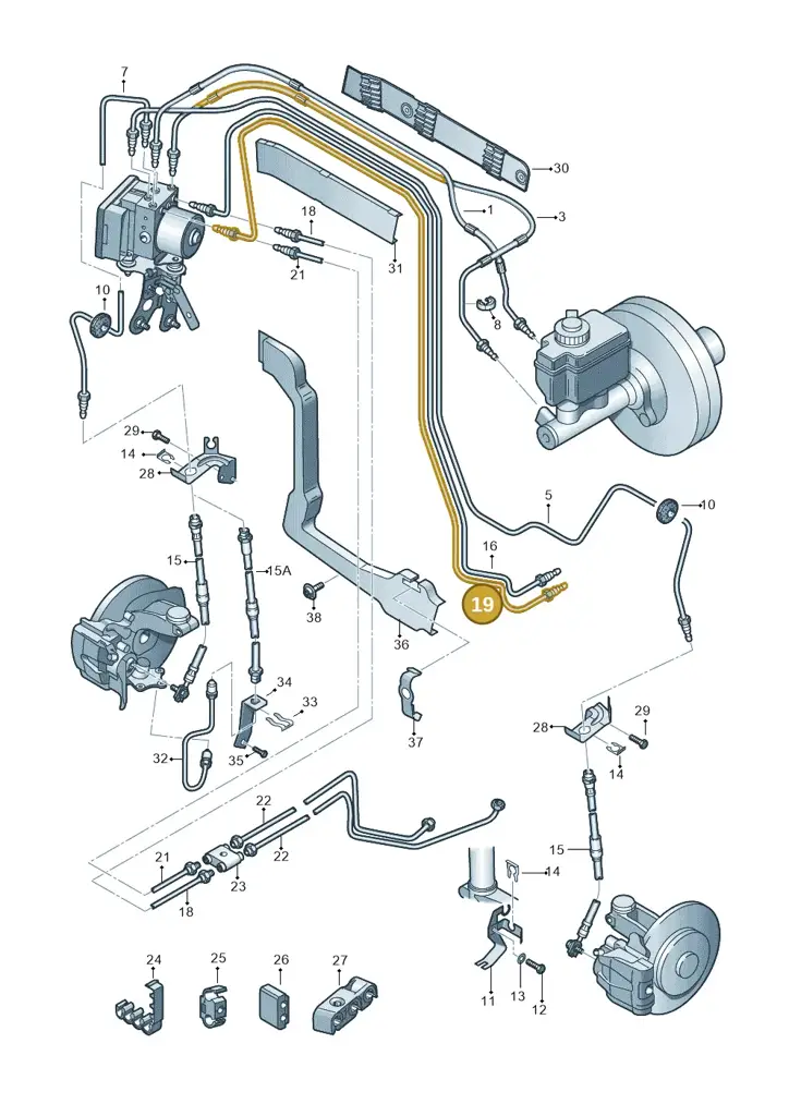 1K2614742AB — SEAT Altea XL (2013-) diagram 412611200, position 19
